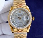 Swiss Quality Rolex Datejust 36mm Diamond Bezel  Two Tone Gold 8215 Movement